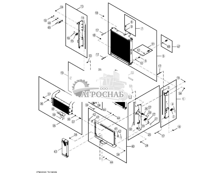 Комплект элементов системы охлаждения ( - 303523) - ST819387 145.jpg